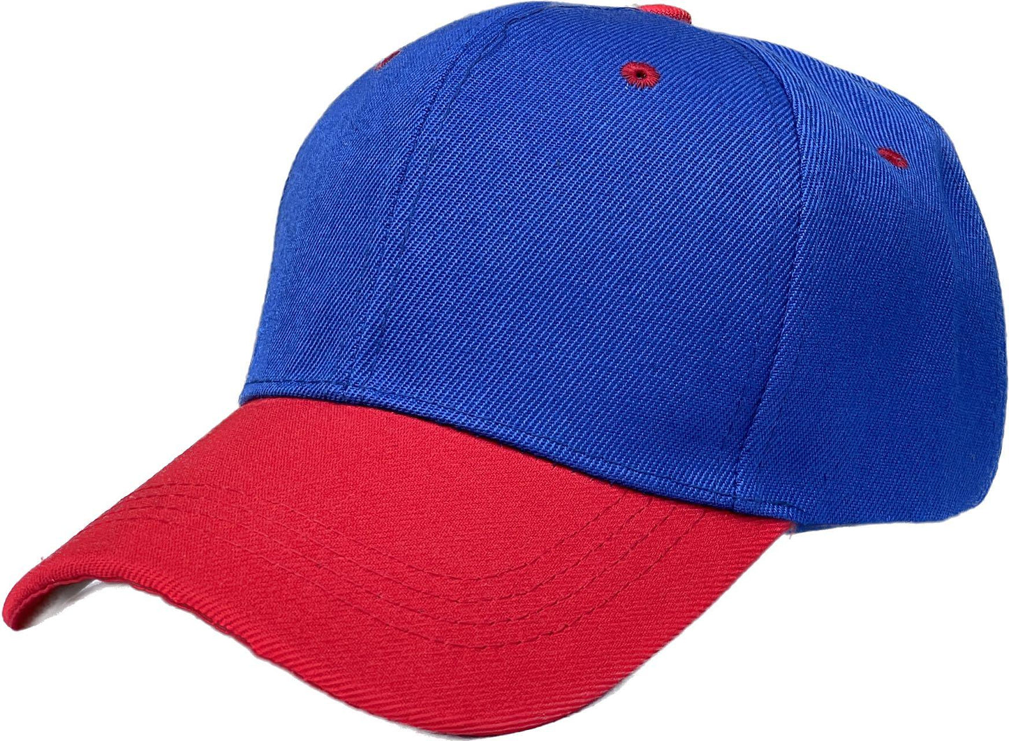 Unbranded 2 Tone Baseball Cap, Blank Structured Hat
