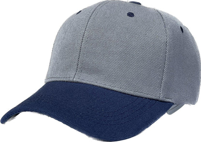 Unbranded 2 Tone Baseball Cap, Blank Structured Hat