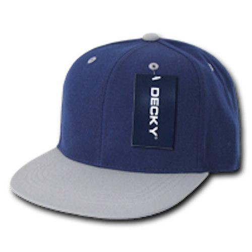 1 Decky Dozen Flat Bill Snapback Caps Hats Solid Two Tone Wholesale Lot!-Casaba Shop
