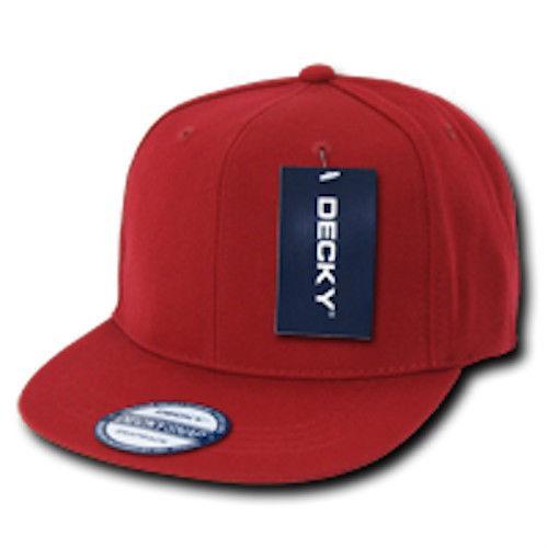 1 Decky Dozen Flat Bill Snapback Caps Hats Solid Two Tone Wholesale Lot!-Casaba Shop