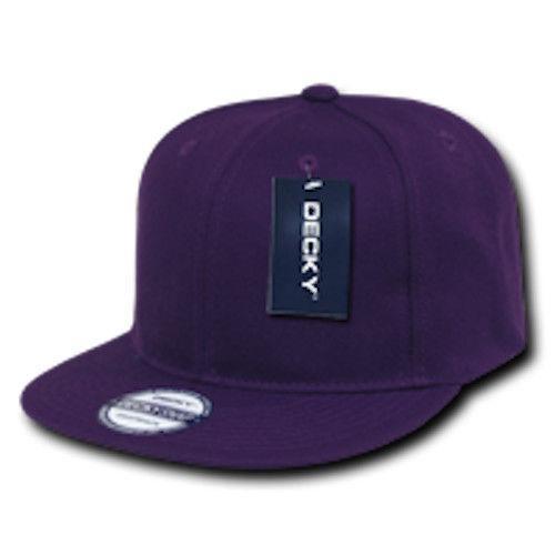 1 Decky Dozen Flat Bill Snapback Caps Hats Solid Two Tone Wholesale Lot!-Casaba Shop