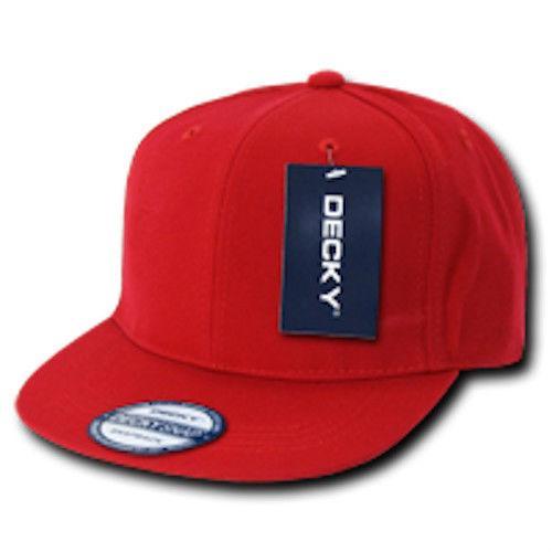 1 Decky Dozen Flat Bill Snapback Caps Hats Solid Two Tone Wholesale Lot!-Casaba Shop