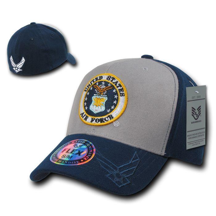 1 Dozen Air Force Marines Navy Army Coast Guard Flex Fit Baseball Hats Caps Wholesale Lots-Casaba Shop