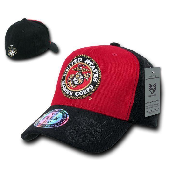 1 Dozen Air Force Marines Navy Army Coast Guard Flex Fit Baseball Hats Caps Wholesale Lots-Casaba Shop