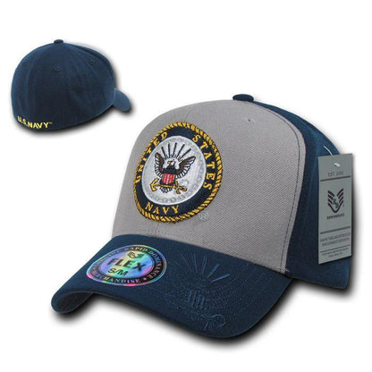 1 Dozen Air Force Marines Navy Army Coast Guard Flex Fit Baseball Hats Caps Wholesale Lots-Casaba Shop