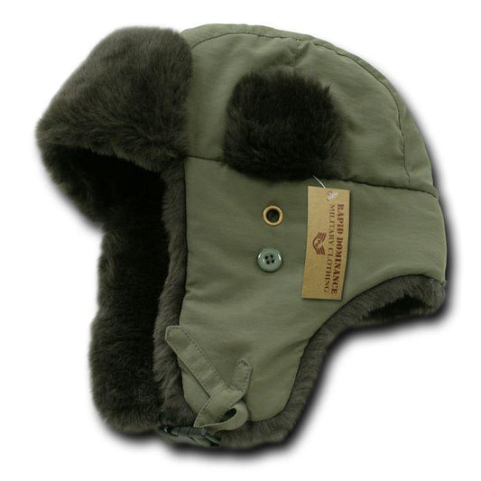 1 Dozen Aviator Bomber Faux Fur Flap Caps Hats Winter Trooper Wholesale Lots-Casaba Shop - Star Hats & Embroidery