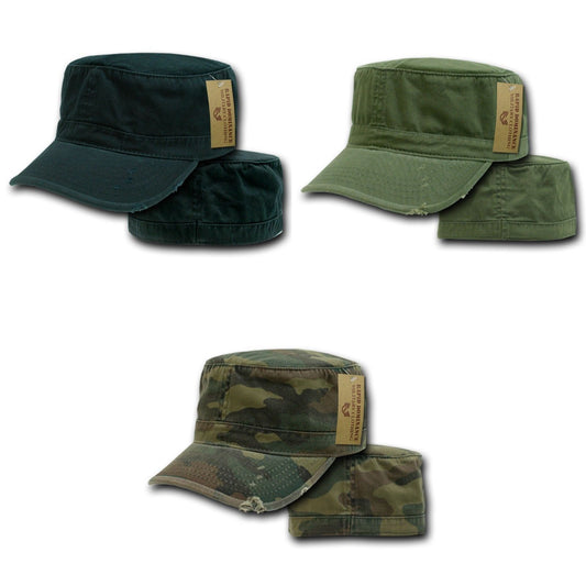1 Dozen Bdu Fatigue Distressed Cadet Patrol Military Fitted Caps Hats Wholesale Lots-Casaba Shop - Star Hats & Embroidery