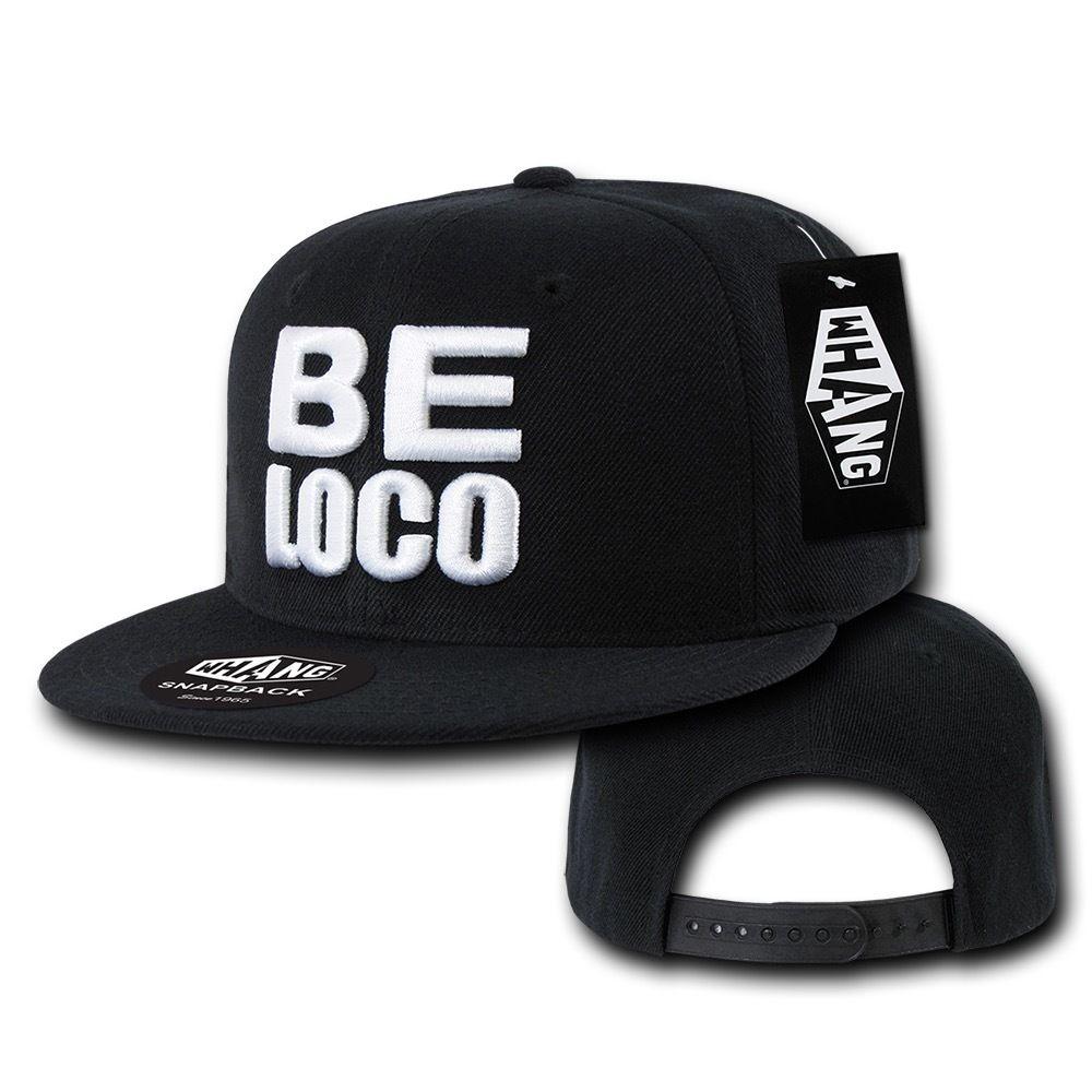 1 Dozen Be Loco 6 Panel Retro Flat Bill Constructed Snapback Hats Caps Wholesale Lots-Casaba Shop