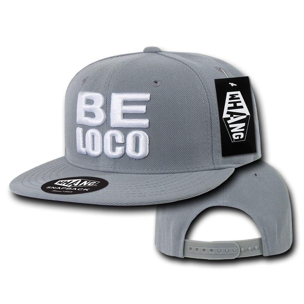1 Dozen Be Loco 6 Panel Retro Flat Bill Constructed Snapback Hats Caps Wholesale Lots-Casaba Shop
