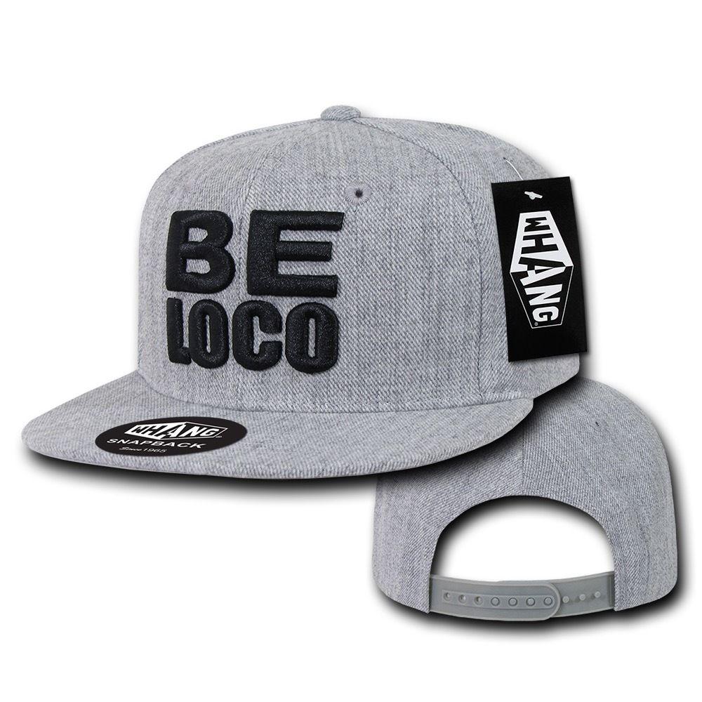 1 Dozen Be Loco 6 Panel Retro Flat Bill Constructed Snapback Hats Caps Wholesale Lots-Casaba Shop