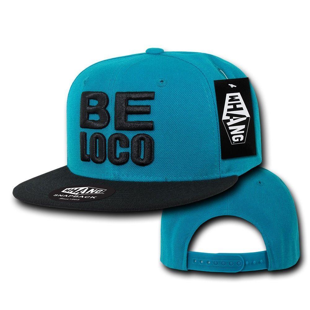 1 Dozen Be Loco 6 Panel Retro Flat Bill Constructed Snapback Hats Caps Wholesale Lots-Casaba Shop