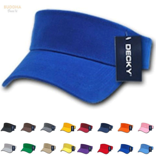 1 Dozen Blank Decky Golf Sports Sun Summer Visors Cotton Wholesale Lots!-Casaba Shop - Star Hats & Embroidery