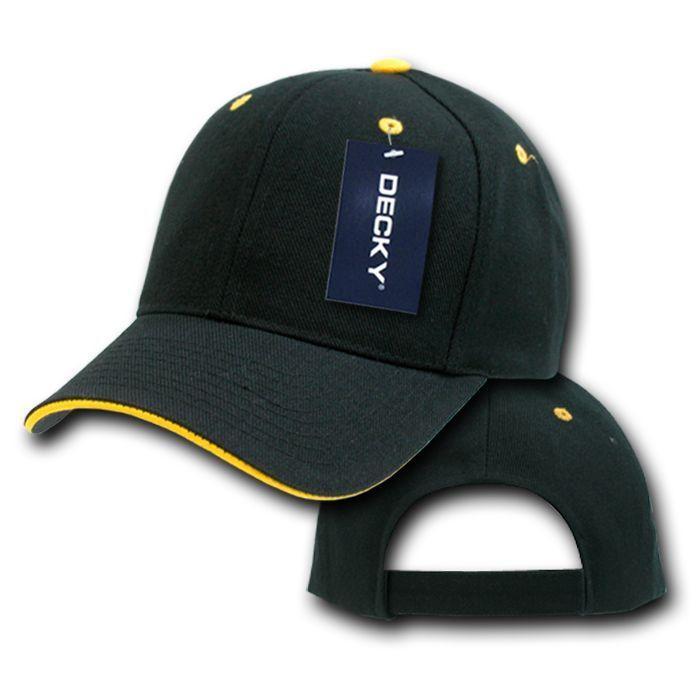 1 Dozen Blank Decky Sandwich Visor Pro Baseball Hats Caps Wholesale Lot-Casaba Shop