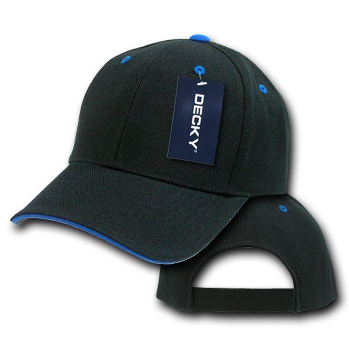 1 Dozen Blank Decky Sandwich Visor Pro Baseball Hats Caps Wholesale Lot-Casaba Shop