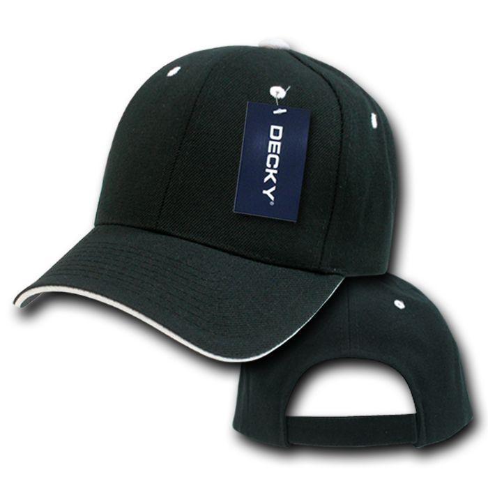 1 Dozen Blank Decky Sandwich Visor Pro Baseball Hats Caps Wholesale Lot-Casaba Shop