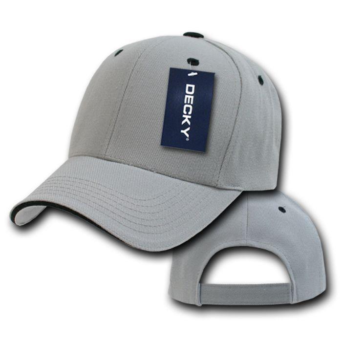 1 Dozen Blank Decky Sandwich Visor Pro Baseball Hats Caps Wholesale Lot-Casaba Shop