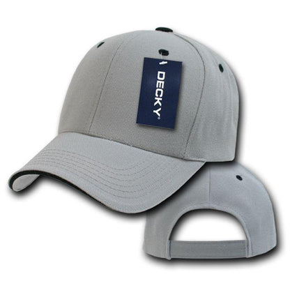 1 Dozen Blank Decky Sandwich Visor Pro Baseball Hats Caps Wholesale Lot-Casaba Shop