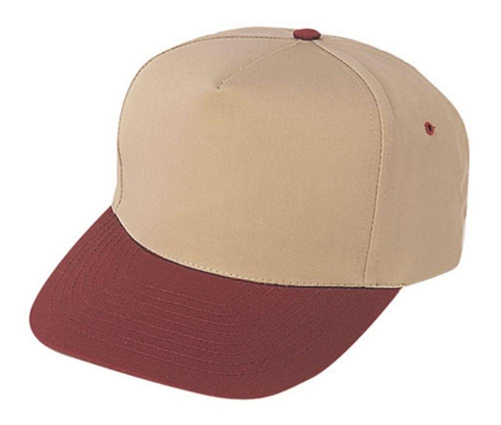 1 Dozen Blank Two Tone 5 Panel Baseball Cotton Twill Hats Caps Wholesale Lot Bulk-Casaba Shop