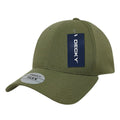 Decky 1016W Flex Caps 6 Panel Mid Profile Baseball Hats Curved Bill Blank Wholesale