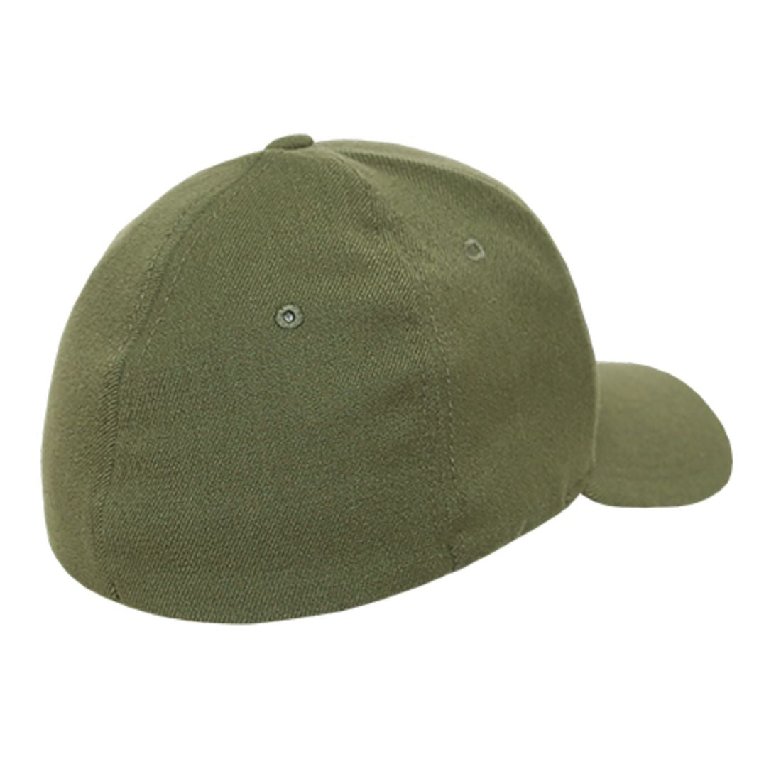 Decky 1016W Flex Caps 6 Panel Mid Profile Baseball Hats Curved Bill Blank Wholesale