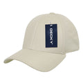 Decky 1016W Flex Caps 6 Panel Mid Profile Baseball Hats Curved Bill Blank Wholesale