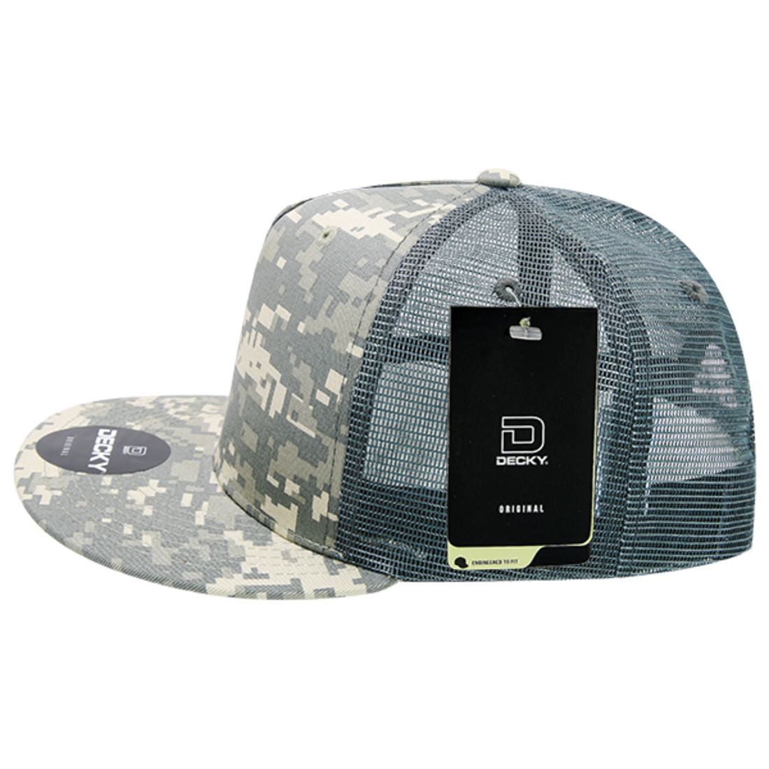 Decky 1040 Trucker Snapback Hats 5 Panel Caps High Profile Structured Blank Wholesale