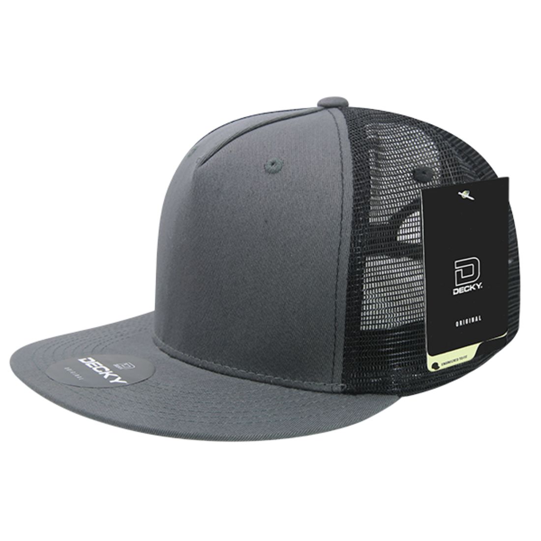Decky 1040 Trucker Snapback Hats 5 Panel Caps High Profile Structured Blank Wholesale