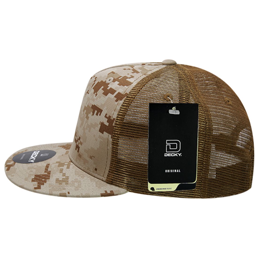 Decky 1040 Trucker Snapback Hats 5 Panel Caps High Profile Structured Blank Wholesale