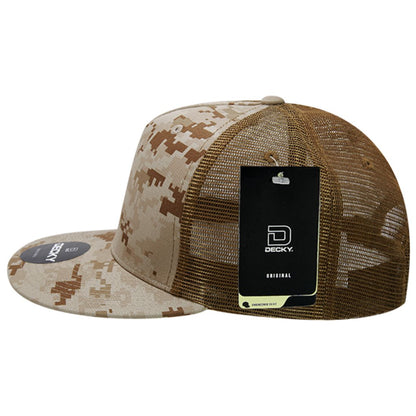 Decky 1040 Trucker Snapback Hats 5 Panel Caps High Profile Structured Blank Wholesale