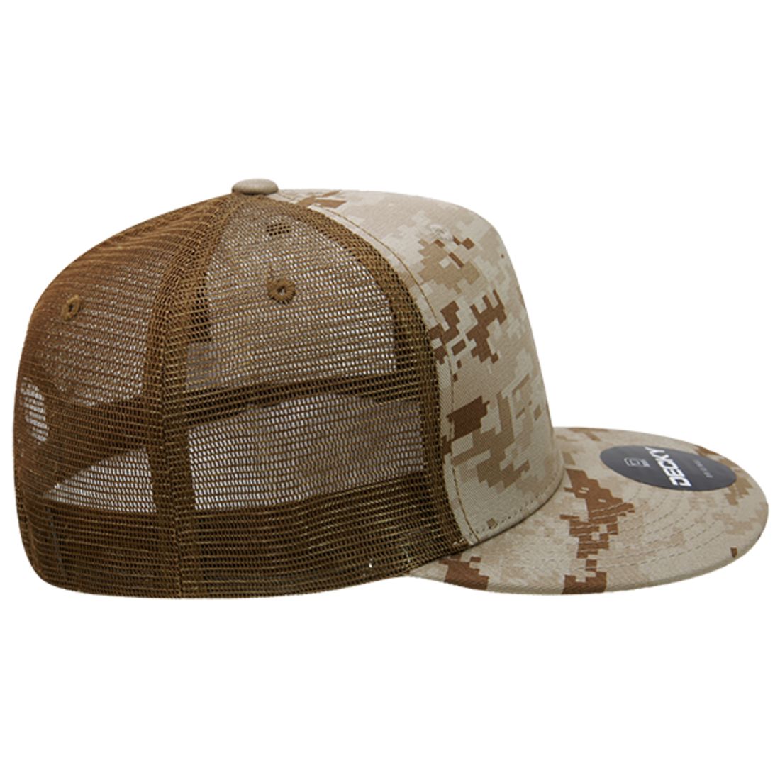 Decky 1040 Trucker Snapback Hats 5 Panel Caps High Profile Structured Blank Wholesale