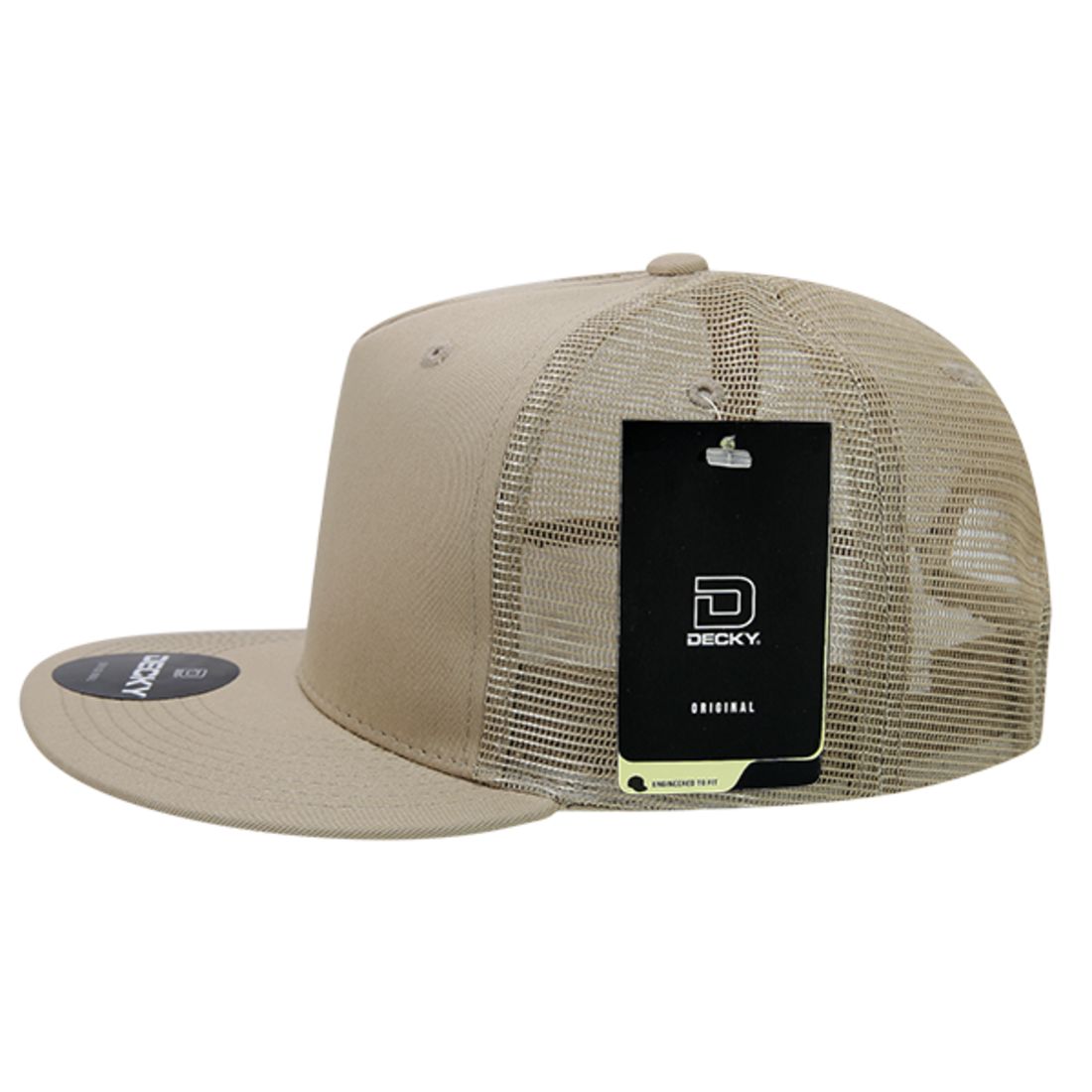 Decky 1040 Trucker Snapback Hats 5 Panel Caps High Profile Structured Blank Wholesale