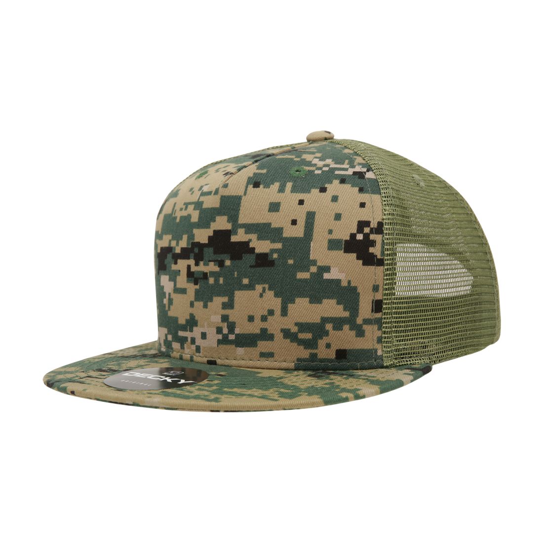 Decky 1040 Trucker Snapback Hats 5 Panel Caps High Profile Structured Blank Wholesale
