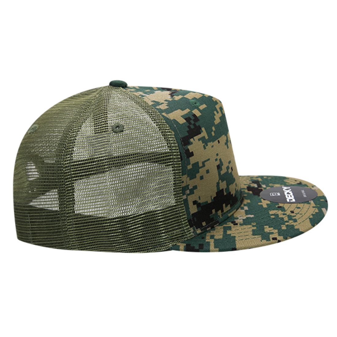 Decky 1040 Trucker Snapback Hats 5 Panel Caps High Profile Structured Blank Wholesale