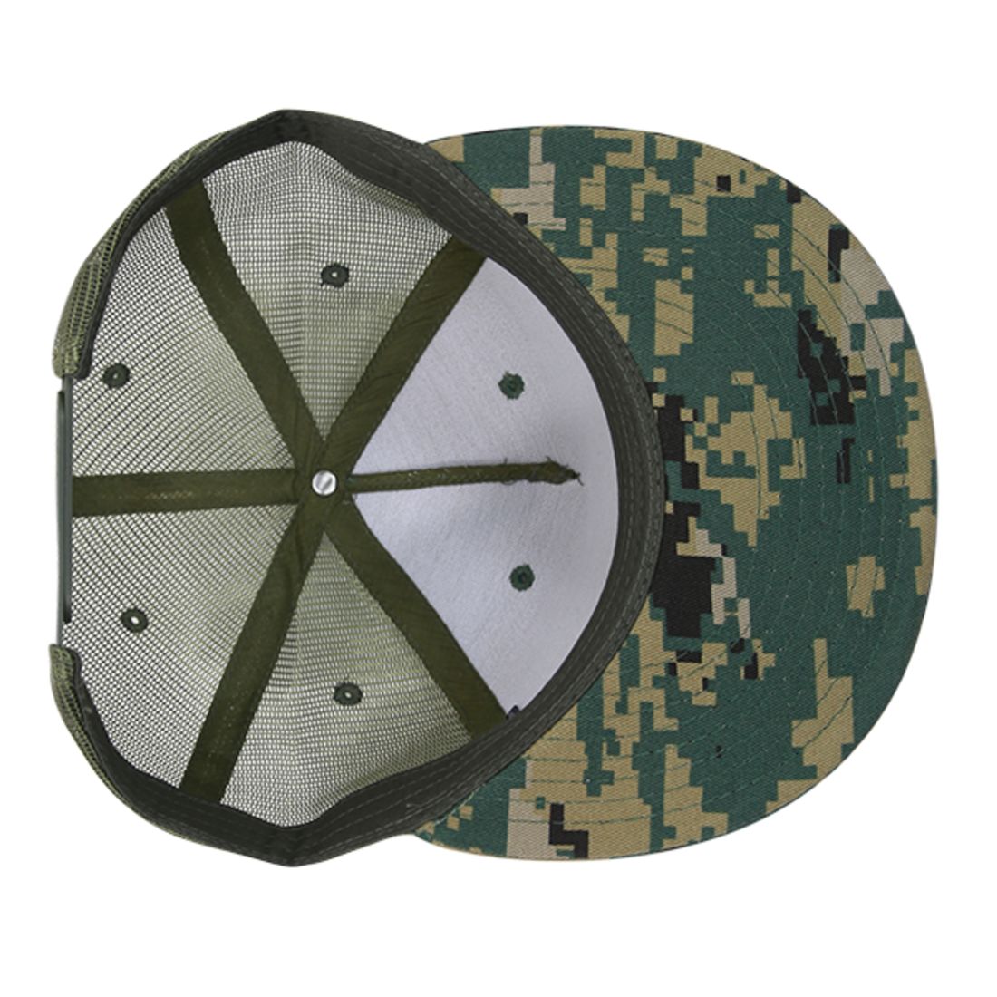 Decky 1040 Trucker Snapback Hats 5 Panel Caps High Profile Structured Blank Wholesale