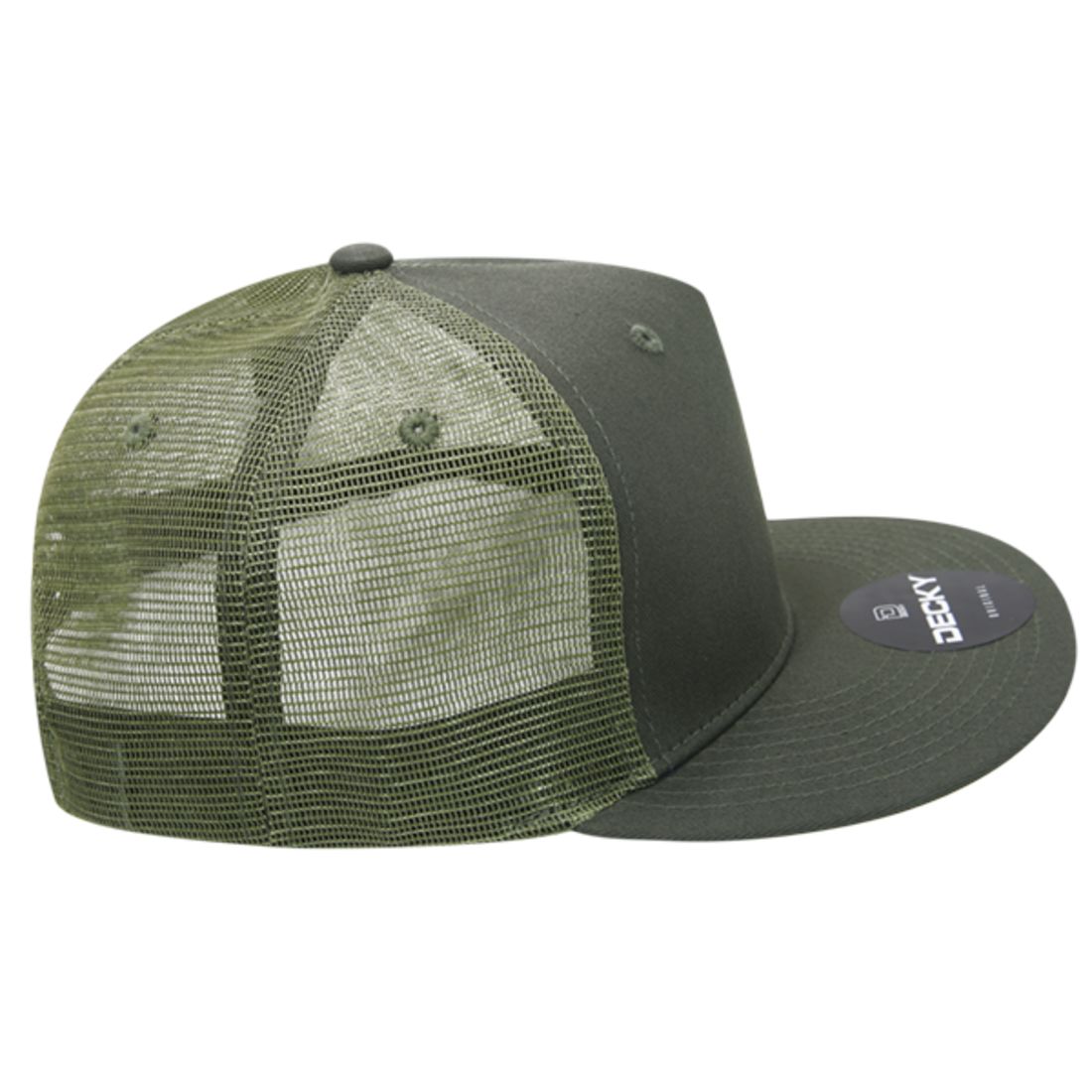 Decky 1040 Trucker Snapback Hats 5 Panel Caps High Profile Structured Blank Wholesale