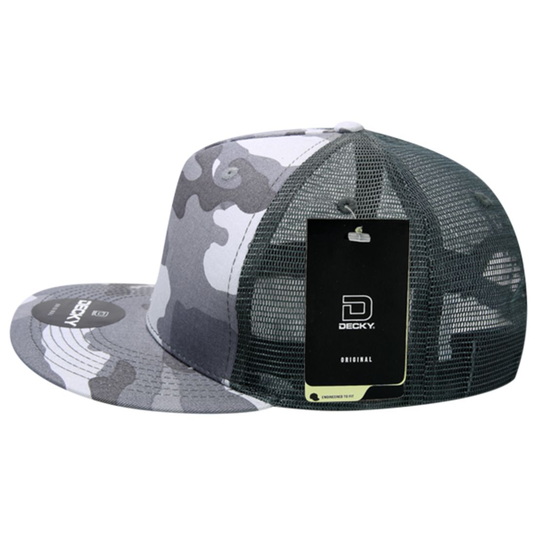 Decky 1040 Trucker Snapback Hats 5 Panel Caps High Profile Structured Blank Wholesale