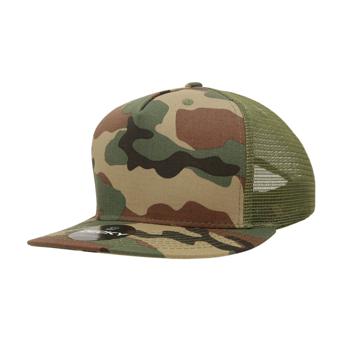 Decky 1040 Trucker Snapback Hats 5 Panel Caps High Profile Structured Blank Wholesale