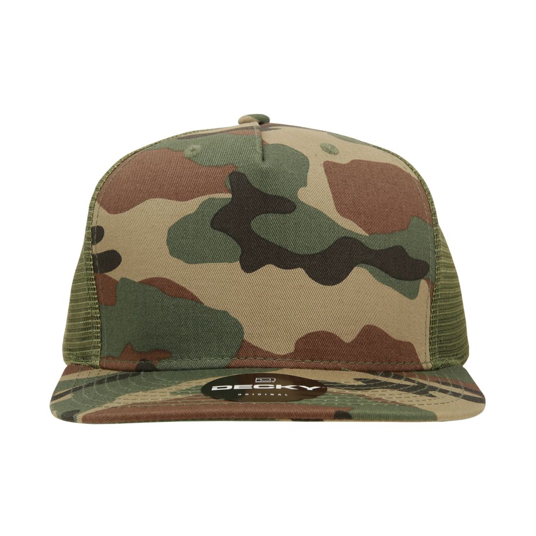 Decky 1040 Trucker Snapback Hats 5 Panel Caps High Profile Structured Blank Wholesale