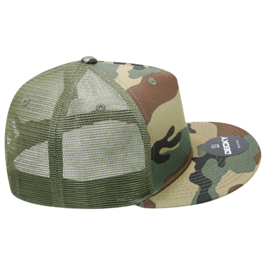 Decky 1040 Trucker Snapback Hats 5 Panel Caps High Profile Structured Blank Wholesale