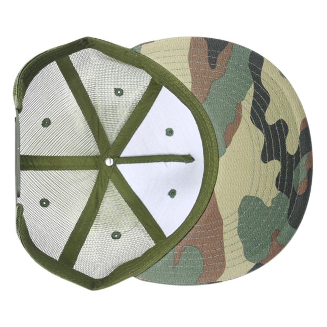 Decky 1040 Trucker Snapback Hats 5 Panel Caps High Profile Structured Blank Wholesale