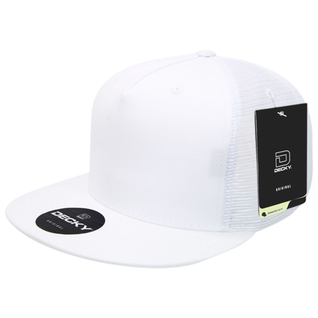Decky 1040 Trucker Snapback Hats 5 Panel Caps High Profile Structured Blank Wholesale