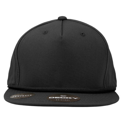 Decky 1041 5 Panel Snapback Hats High Profile Golf Caps with Rope Structured Wholesale