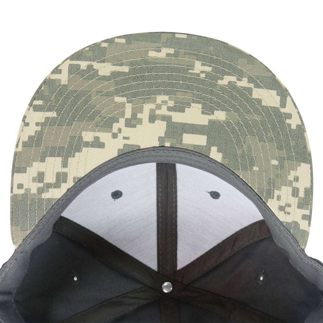 Decky 1047 Camouflage High Profile Snapback Hats 6 Panel Caps Flat Bill Army Wholesale