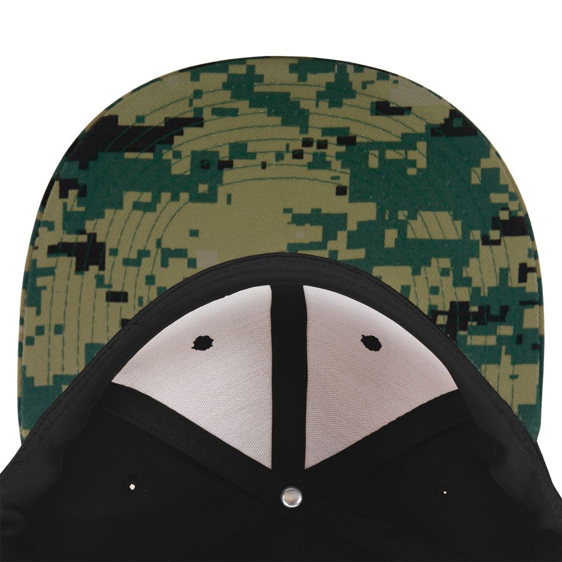 Decky 1047 Camouflage High Profile Snapback Hats 6 Panel Caps Flat Bill Army Wholesale
