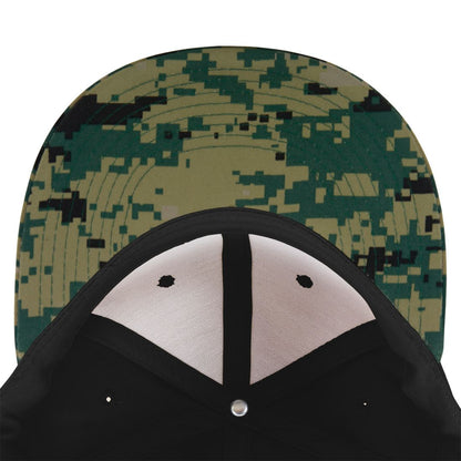 Decky 1047 Camouflage High Profile Snapback Hats 6 Panel Caps Flat Bill Army Wholesale