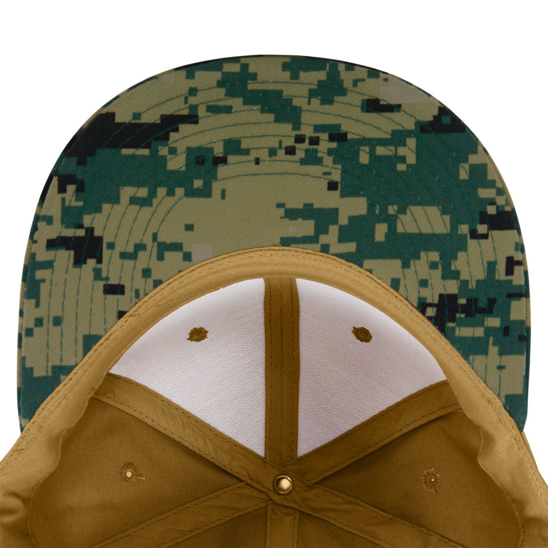 Decky 1047 Camouflage High Profile Snapback Hats 6 Panel Caps Flat Bill Army Wholesale