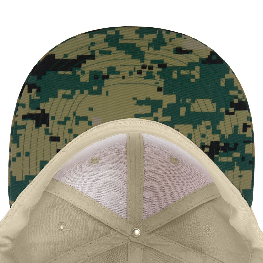 Decky 1047 Camouflage High Profile Snapback Hats 6 Panel Caps Flat Bill Army Wholesale