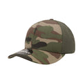 Decky 1048 Mid Profile Camouflage Snapback Hats 6 Panel Baseball Caps Curve Bill Wholesale