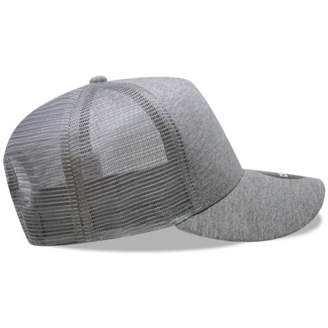 Decky 1050 Heather Jersey Trucker Hats 5 Panel Snapback Caps Mesh Structured Wholesale
