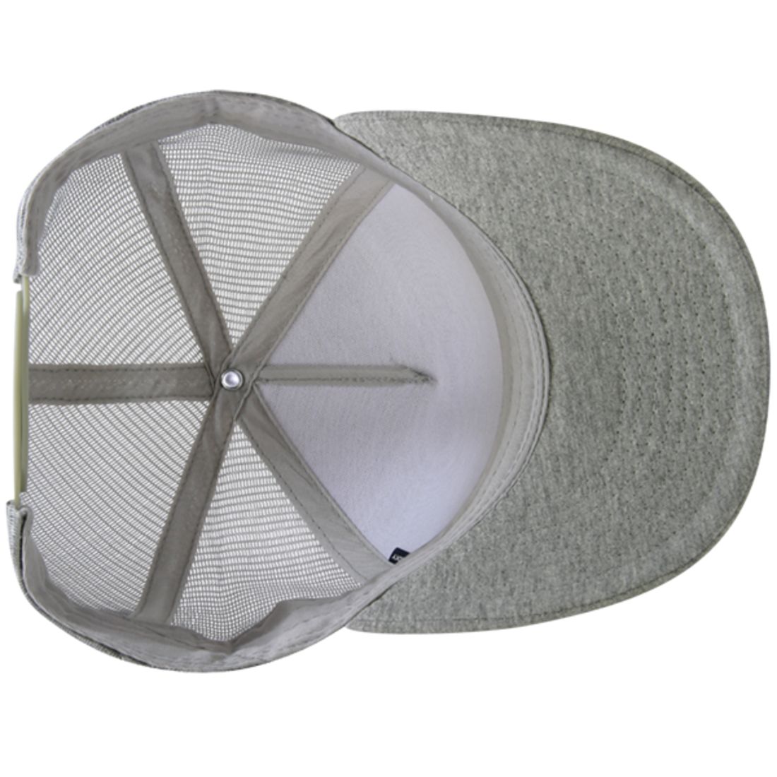 Decky 1050 Heather Jersey Trucker Hats 5 Panel Snapback Caps Mesh Structured Wholesale